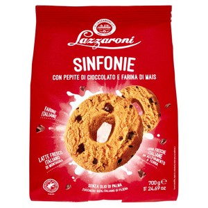Biscotti Sinfonie Con Pepite Di Cioccolato E Farina Di Mais Lazzaroni - Foto 1
