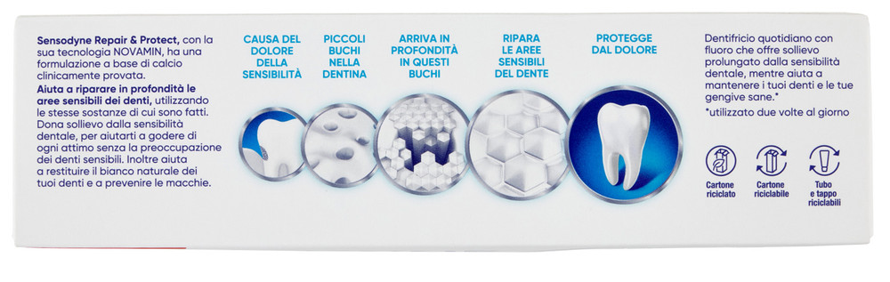 Dentifricio Denti Sensibili Gengive Sane Repair & Protect Sensodyne - Foto 3