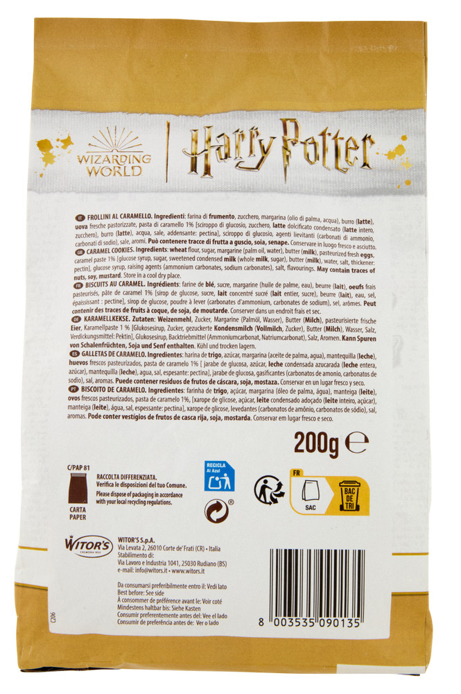 Biscotti Frollini Al Caramello Harry Potter Witor's - Foto 3