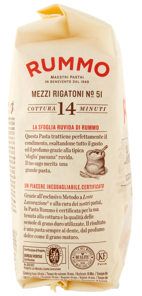 Pasta Mezzi Rigatoni N.51 Di Semola Di Grano Duro Rummo - Foto 2