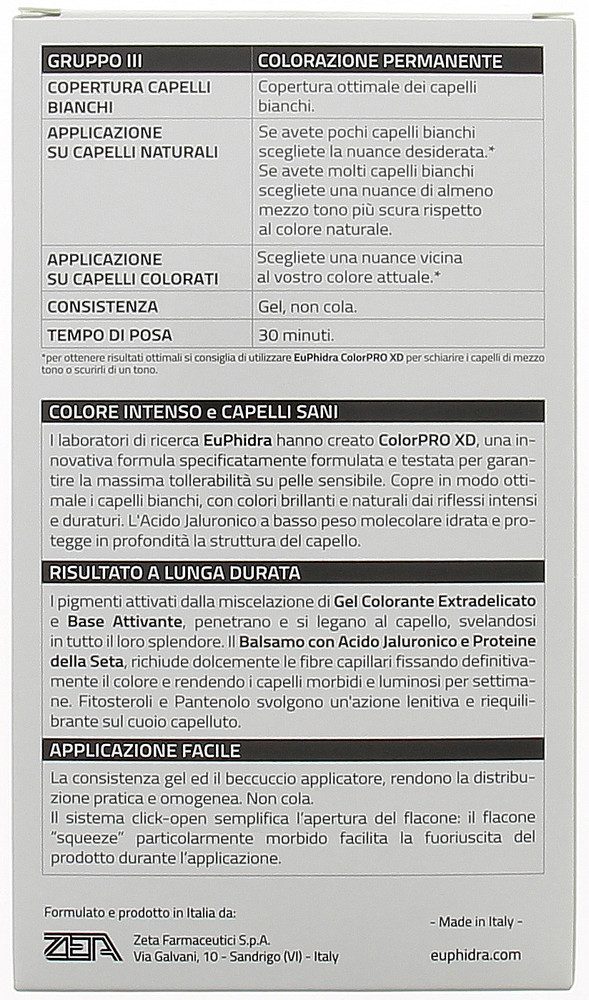 Tinta Capelli Colorpro Xd N.550 Mogano Euphidra - Foto 2