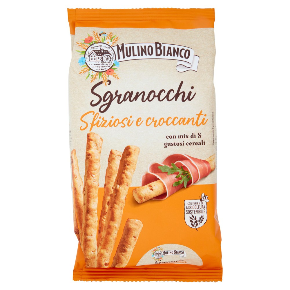Grissini Sgranocchi Con 8 Cereali E Sesamo Mulino Bianco - Foto 1