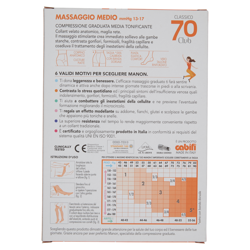 Collant Classico Tg 3 Nero 70 Denari Manon - Foto 3