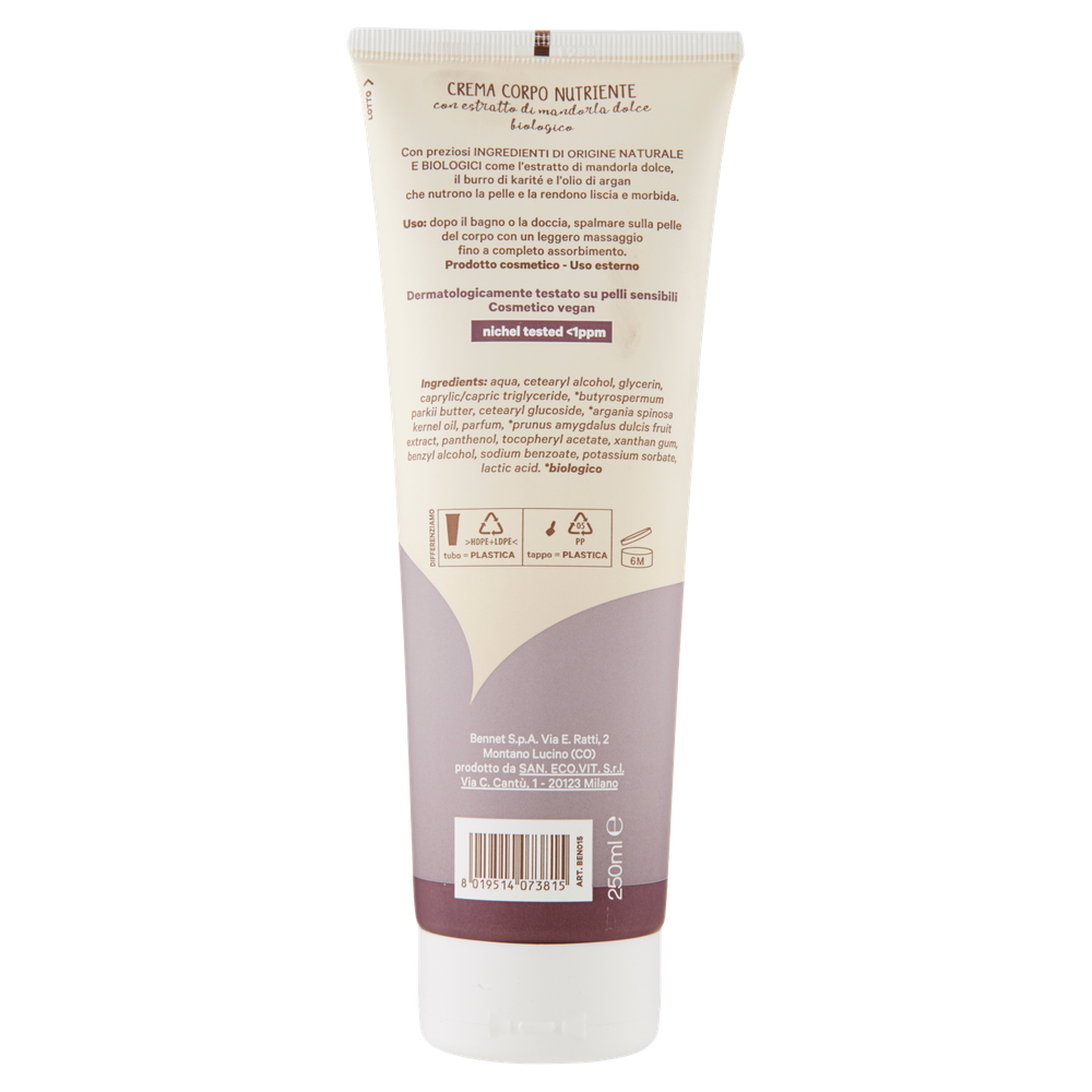 Crema Corpo Nutriente Bennet Cosmesi Naturale Bio - Foto 3