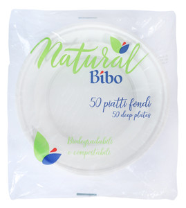 50 Piatti Fondi In Bioplastica Bibo - Foto 1
