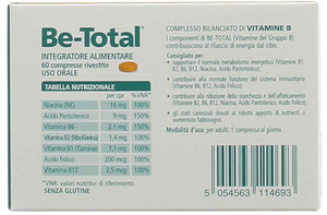 Vitamina B B3 B12 Integratore Alimentare Energia Acido Folico Betotal - Foto 3