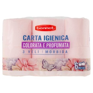 Carta Igienica 2 Veli  Profumata Rosa Bennet - Foto 1