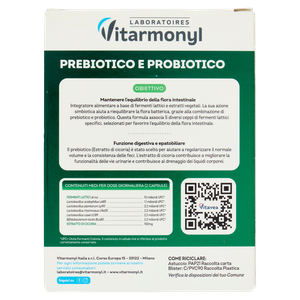 Laboratoires Vitarmonyl Prebiotico E Probiotico 20 Capsule - Foto 3