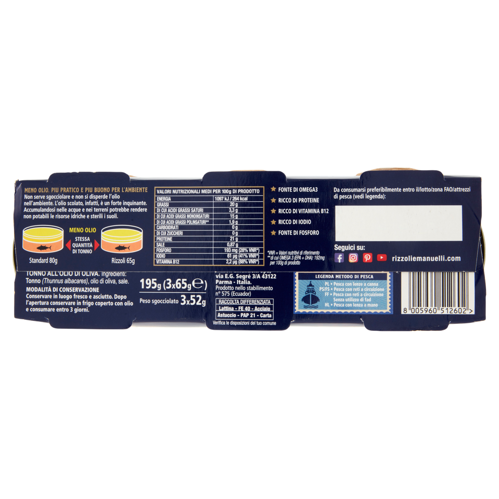 Tonno Yellowflin O/O 3x65g  Rizzoli - Foto 3