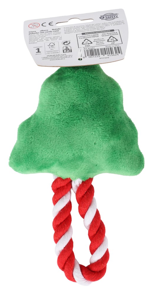 Gioco Natale Albero Pelcuhe Corda Cane Vitakraft - Foto 2