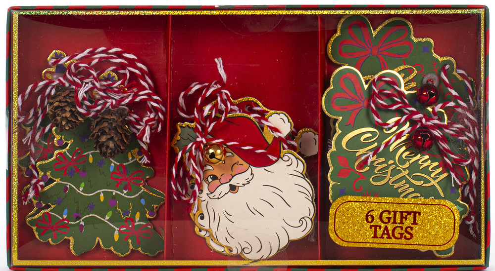 Set Rosso 6 Tag Natale - Foto 1