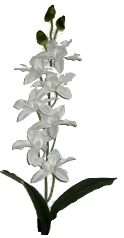 Orchidea Bianco Artificiale - Foto 1