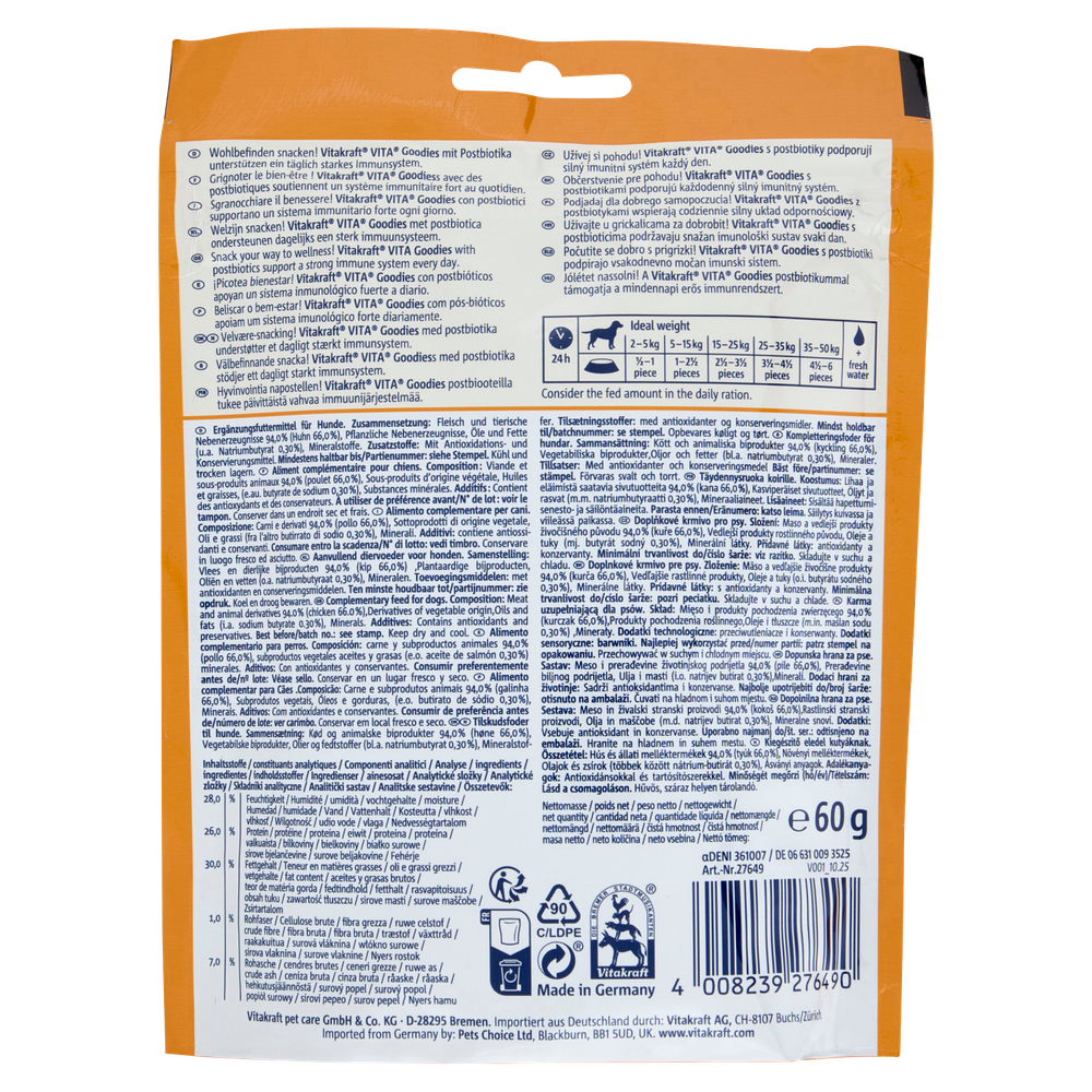 Snack Funzionale Vita Goodies Immunity Vitakraft - Foto 3