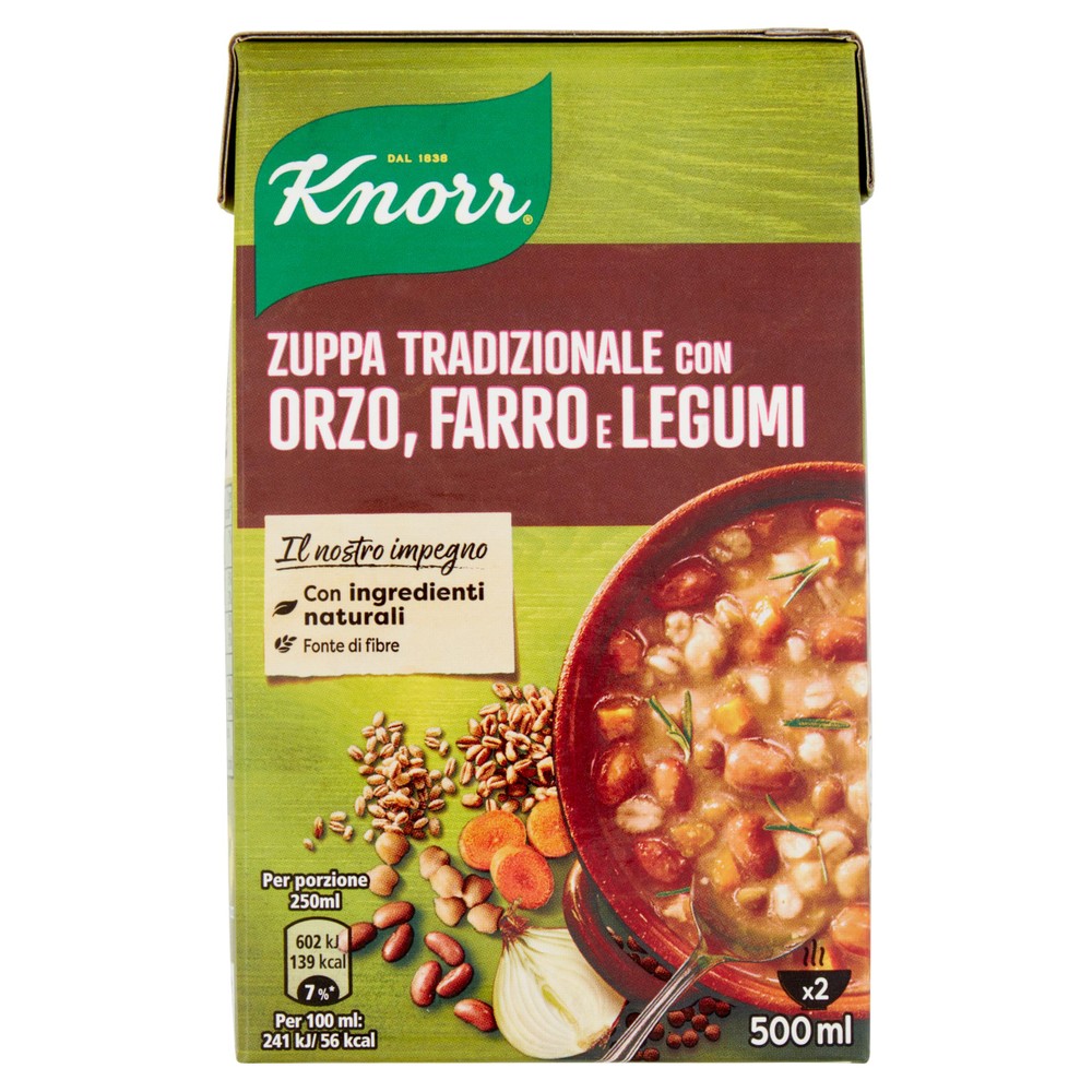 Zuppa Tradizionale Orzo, Farro E Legumi Knorr - Foto 1