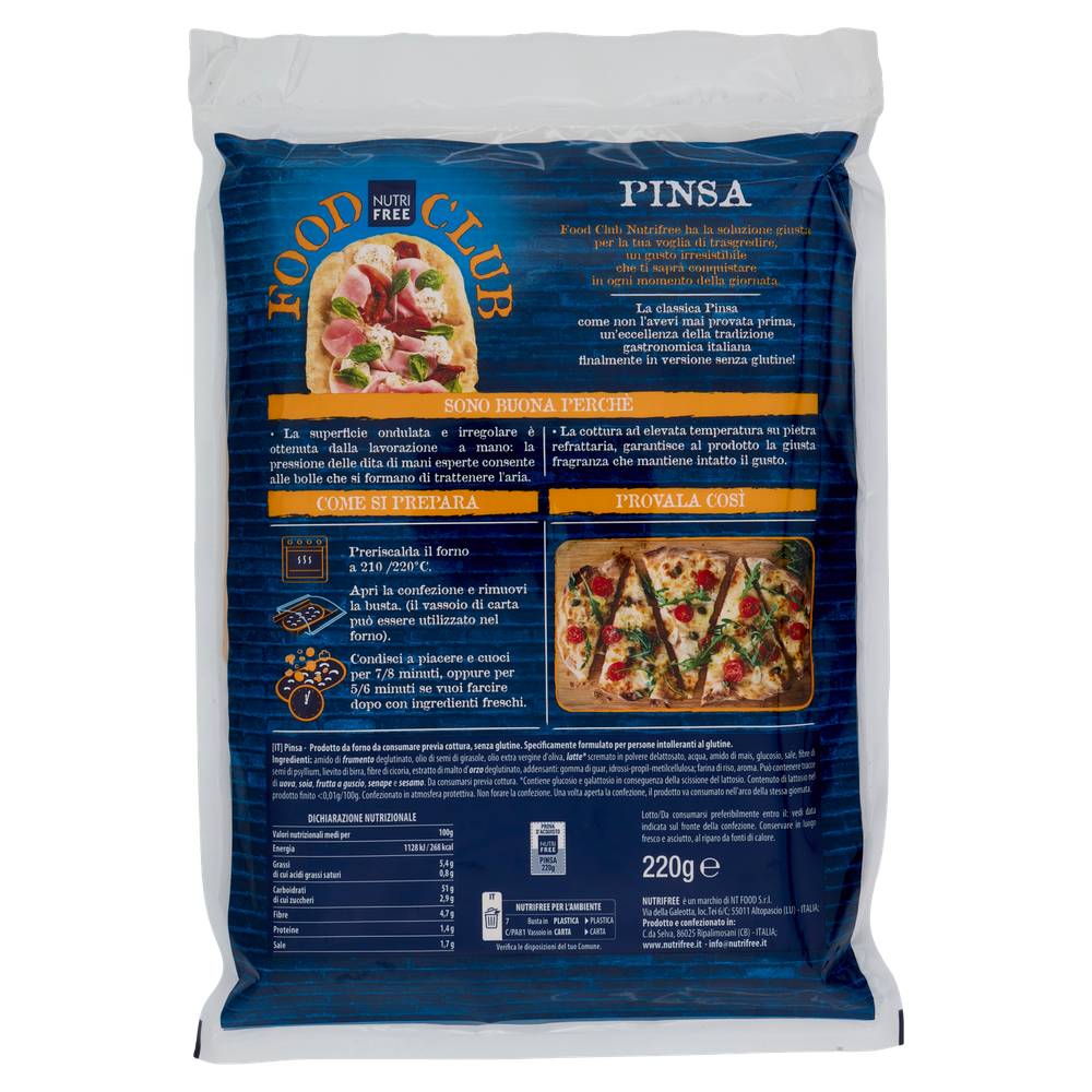 Nutrifree Food Club Pinsa 220g - Foto 3