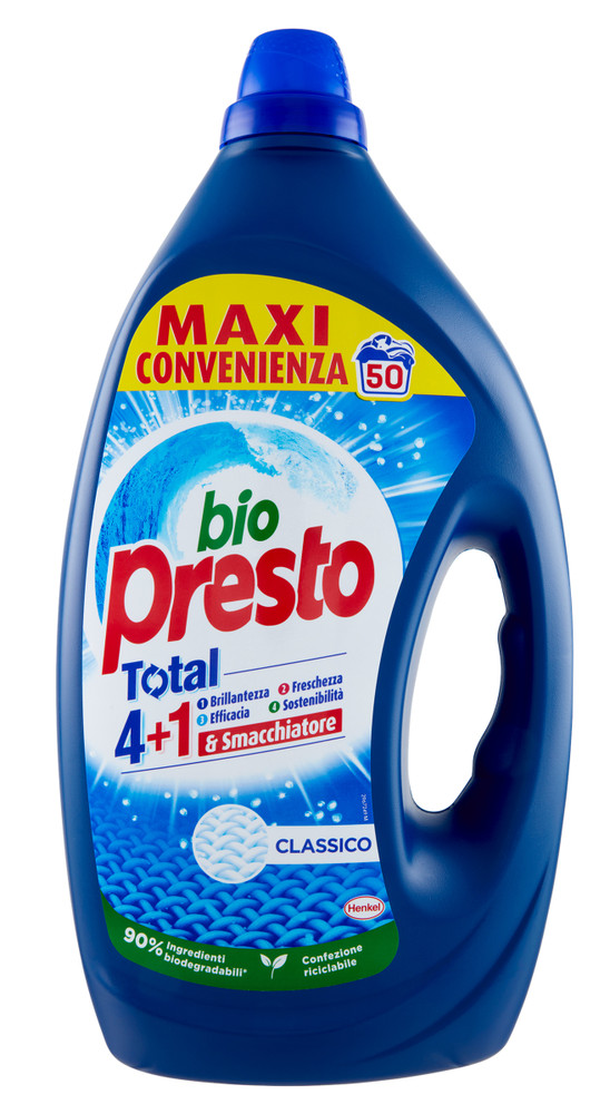 Detersivo Liquido Classico 50 Lavaggi Bio Presto - Foto 1