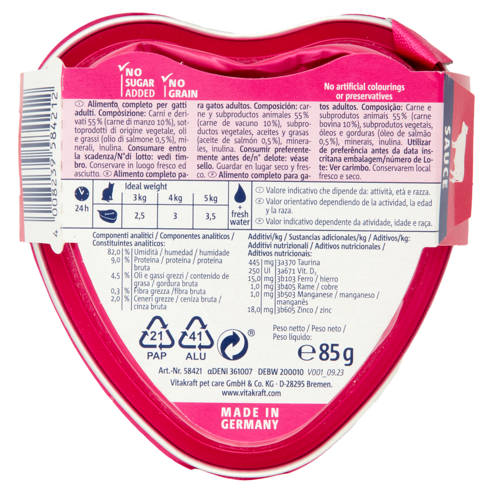 Alimento Umido Per Gatti Poesie Manzo Plus Vitakraft - Foto 3