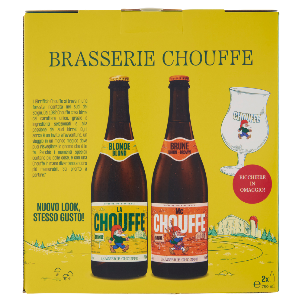Birra Gift Pack 2 Bottiglie Da 750ml+bicchiere Chouffe - Foto 3