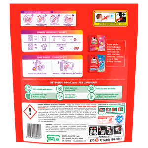 Omino Bianco Detersivo 30 Idrocaps Lavatrice Salvafibre - Foto 3