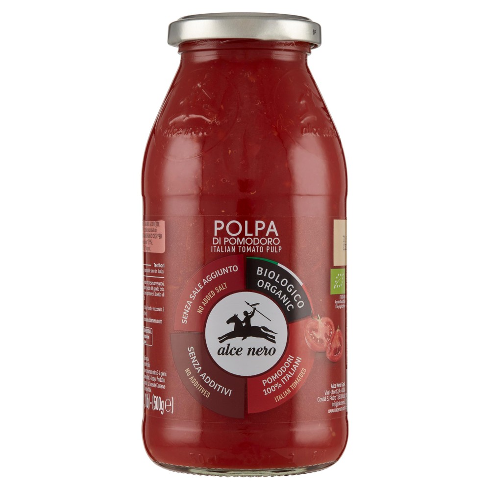 Polpa Di Pomodoro Italiano Biologica A Cubetti Alce Nero - Foto 1