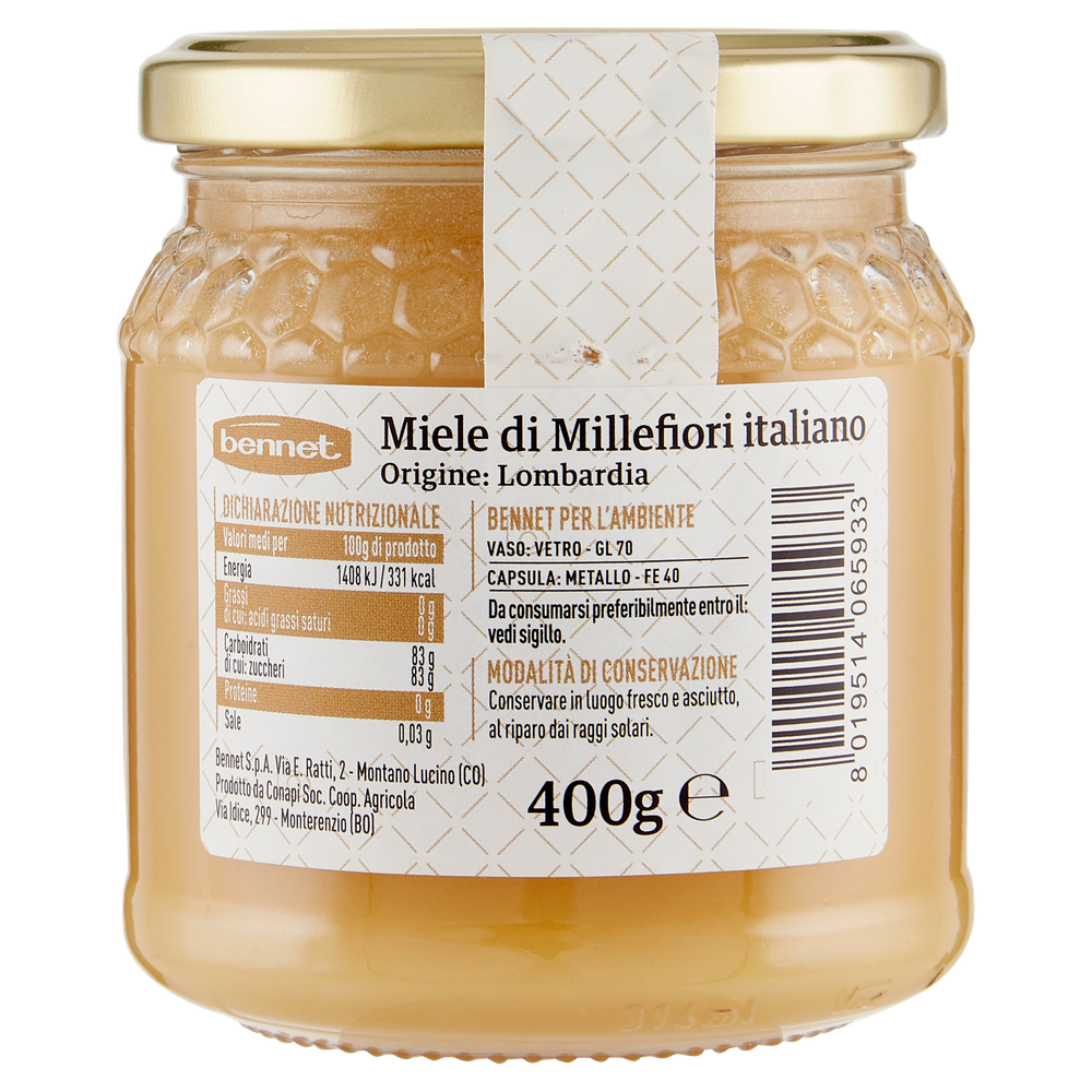 Miele Millefiori Della Lombardia Selezione Gourmet Bennet - Foto 3