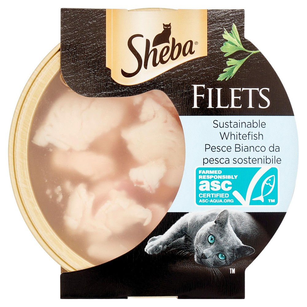 Sheba Filets Cibo Umido Per Gatti Adulti, Pesce Bianco - Foto 1