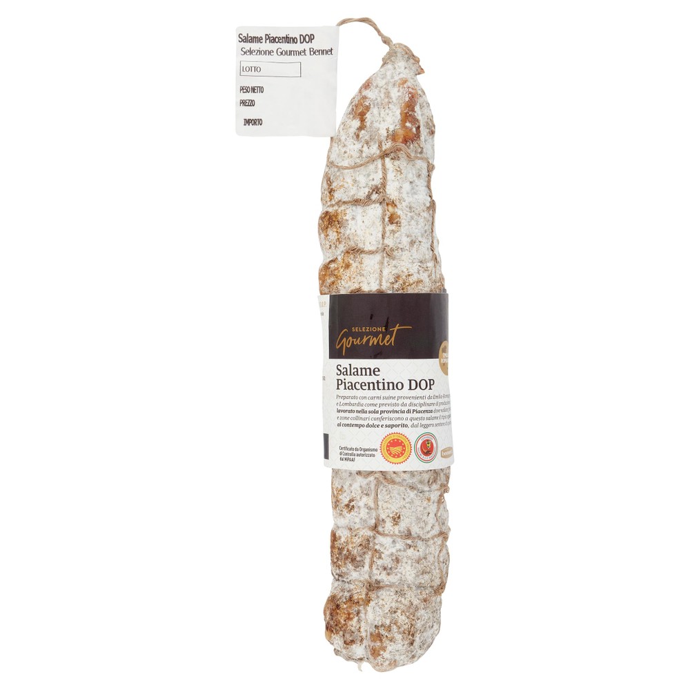 Salame Piacentino Dop Selezione Gourmet Bennet - Foto 1