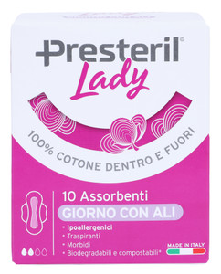 Lady Presteril Assorbente Giorno Con Ali - Foto 1