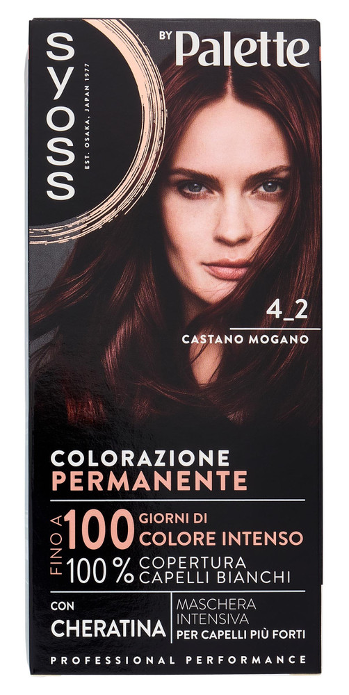 Colorazione Capelli Base 4.2 Castano Mogano Syoss By Palette - Foto 1