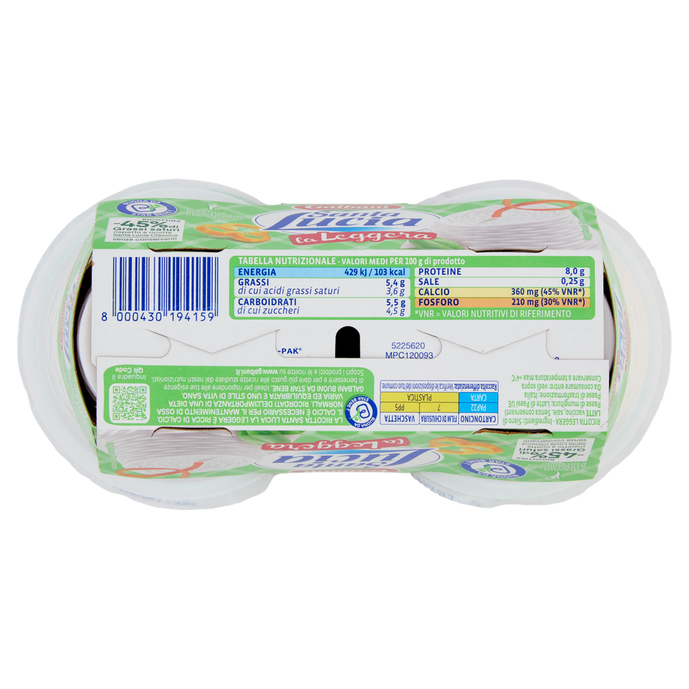 Ricotta S.Lucia Light Galbani 2x90 G. - Foto 3