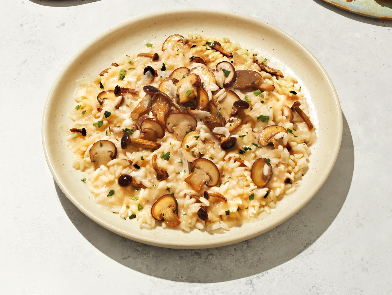Risotto ai funghi con birra Leffe