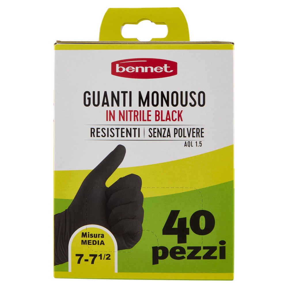40 Guanti In Nitrile Medi Bennet - Foto 1
