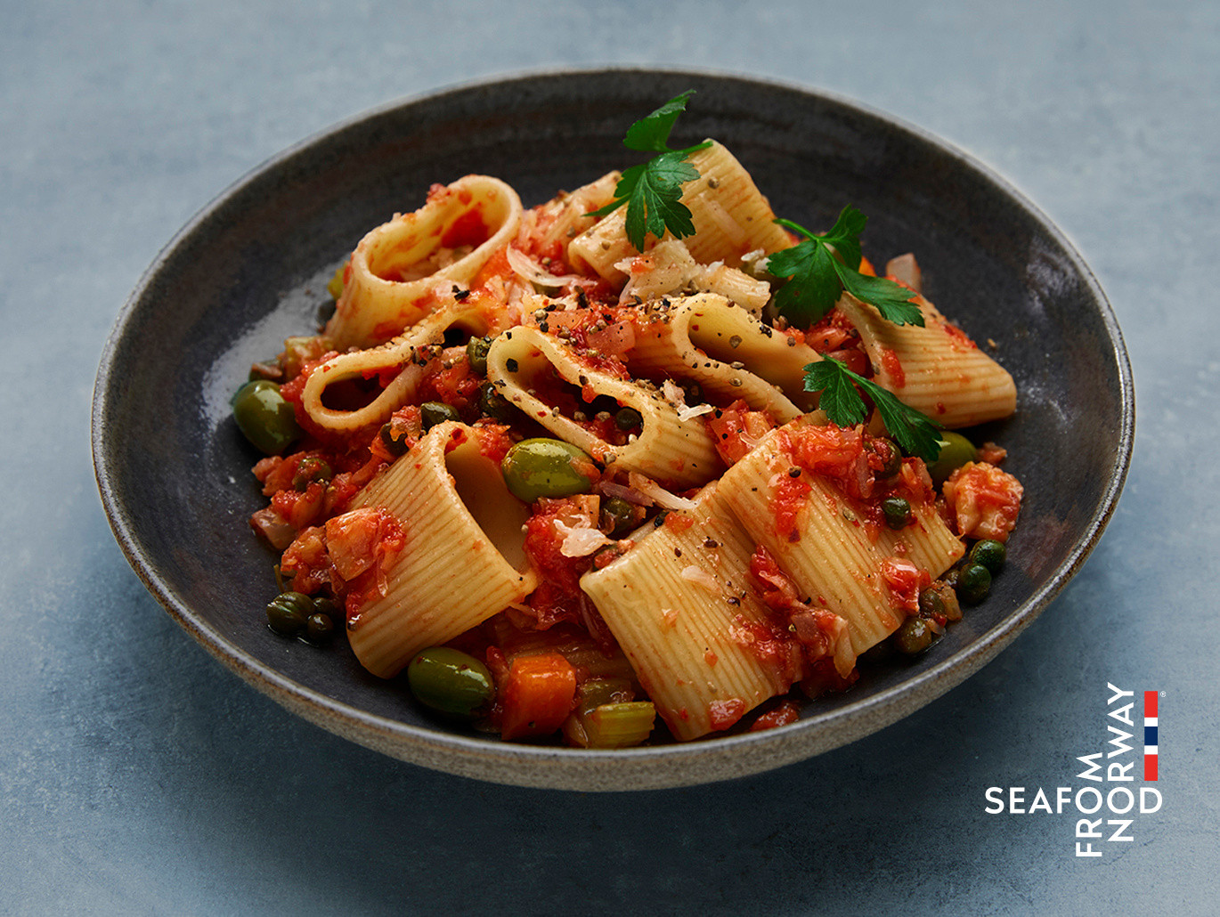 Paccheri con ragù di Stoccafisso Norvegese