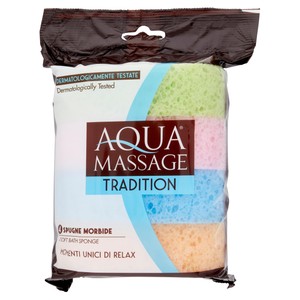 4 Spugne Multicolor Aquamassage - Foto 1