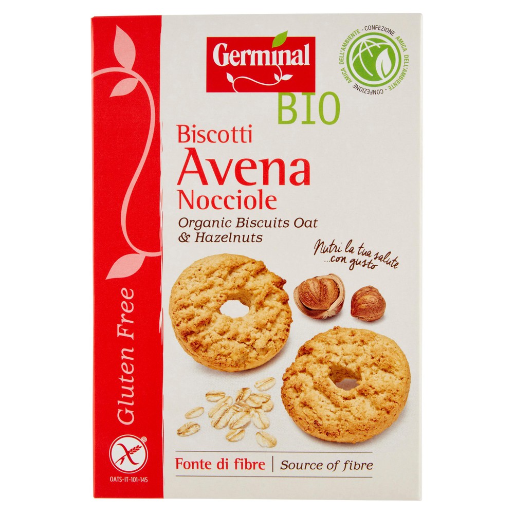 Biscotti Avena Nocciole Senza Glutine Germinal Bio - Foto 1