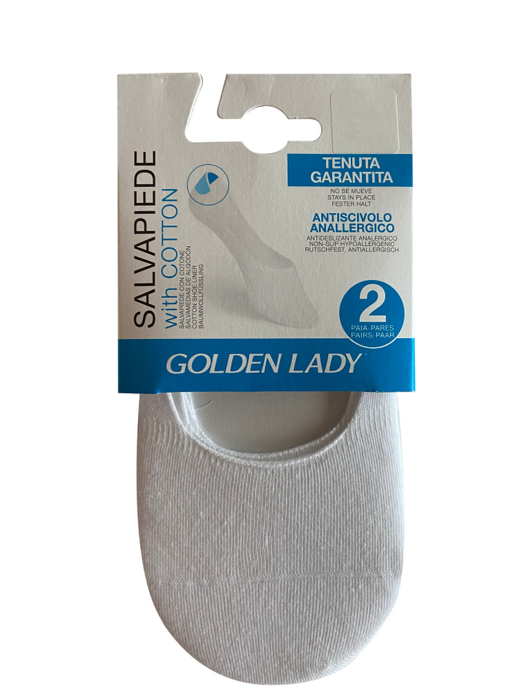 Salvapiedi Donna M/ L Bianco Conf Da 2 Golden Lady - Foto 1