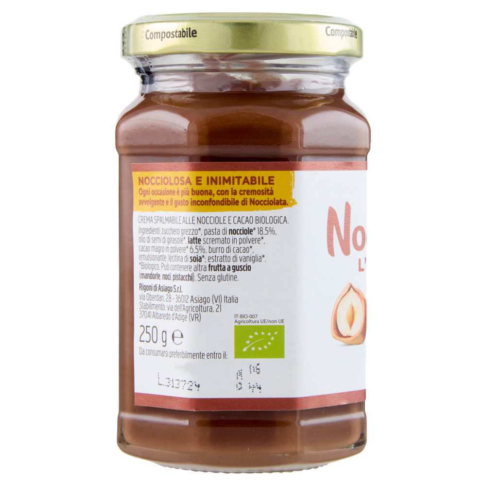 Crema Spalmabile Nocciolata L'originale Biologica Rigoni Di Asiago - Foto 2