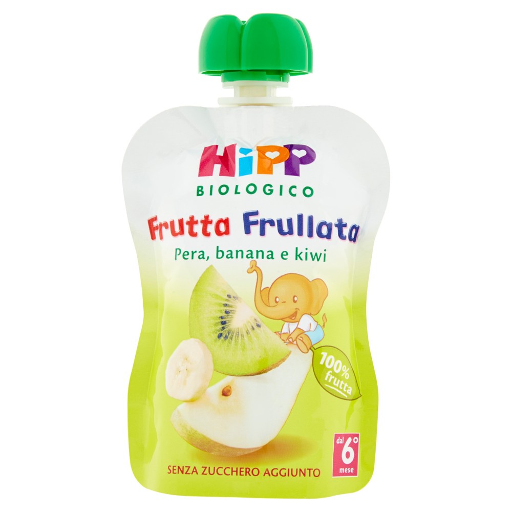 Frutta Frullata Pera Banana E Kiwi Bio Hipp - Foto 1