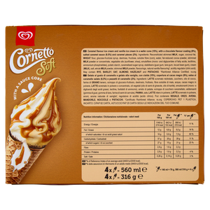 Cornetto Soft Caramel 4x79g - Foto 3