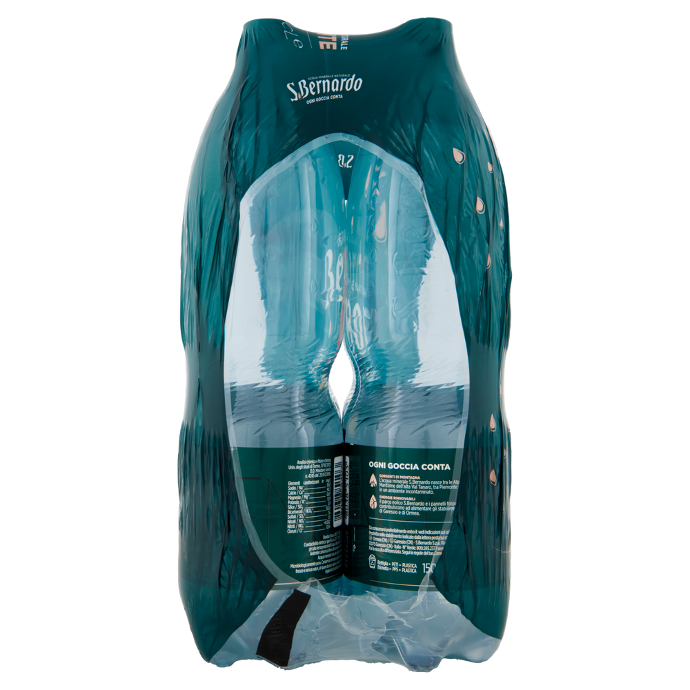Acqua Frizzante Rocciaviva Minimamente Mineralizzata 6x1,5l S.Bernardo - Foto 2