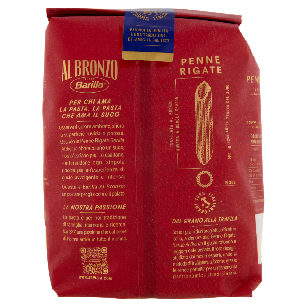 Pasta Penne Rigate N.352 Al Bronzo Barilla - Foto 3