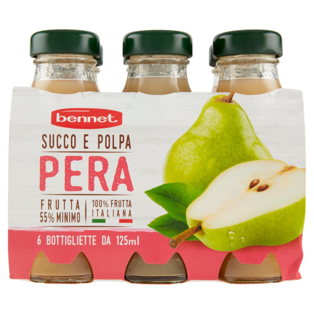Succo E Polpa Di Pera Bennet 6 Da Ml.125 Cad. - Foto 1