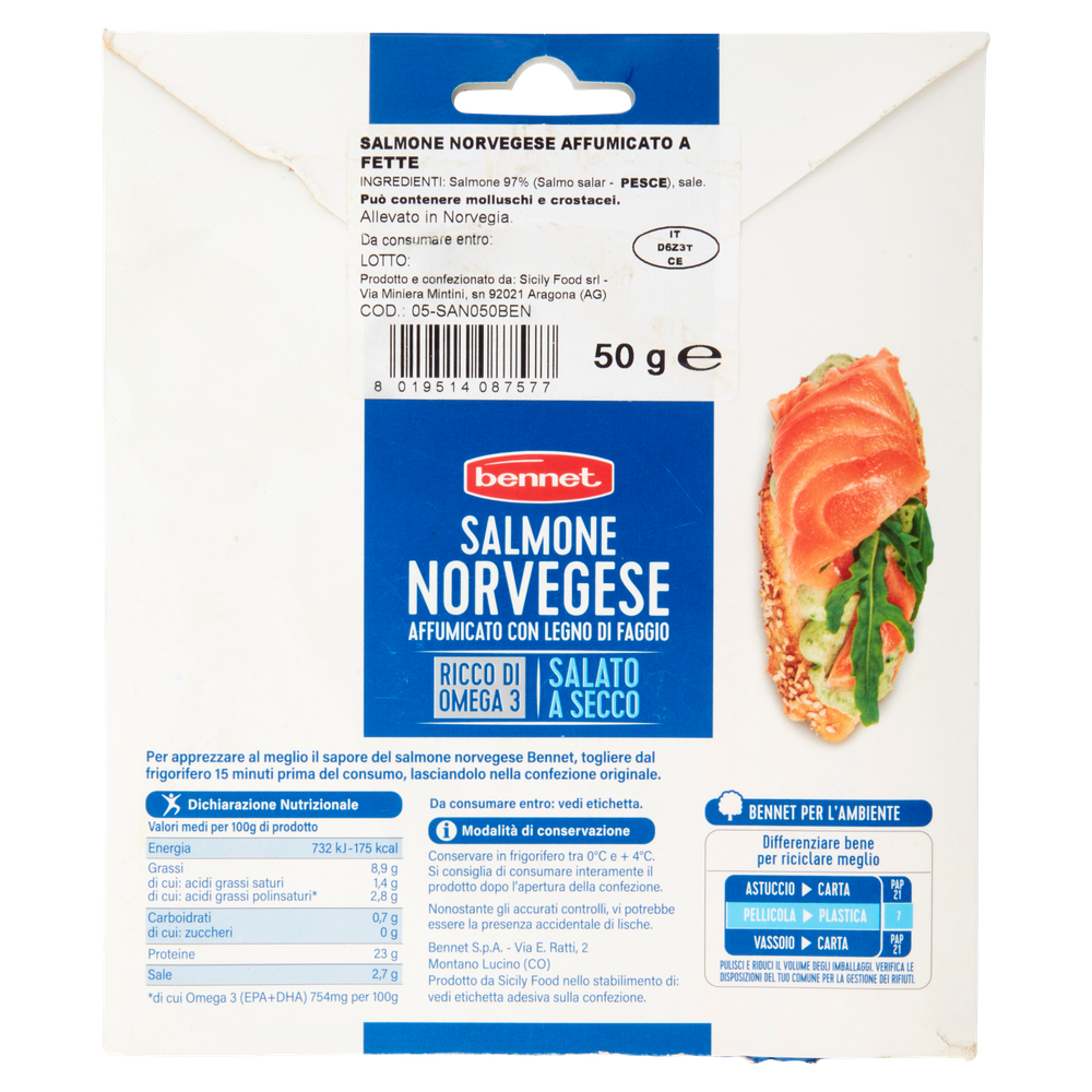 Salmone Norvegese Affumicato Bennet - Foto 3