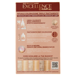 Colorazione Capelli Excellence Nude 8.13 Biondo Beige - Foto 3