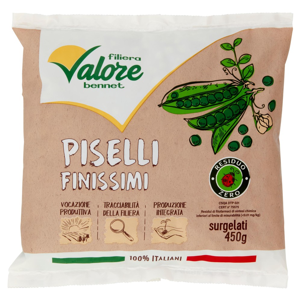 Piselli Finissimi Residuo Zero Filiera Valore Bennet