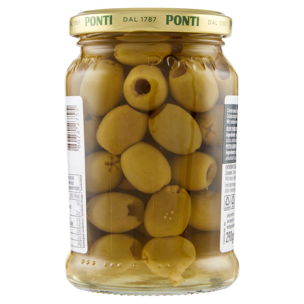 Olive Verdi Snocciolate In Salamoia Ponti - Foto 3