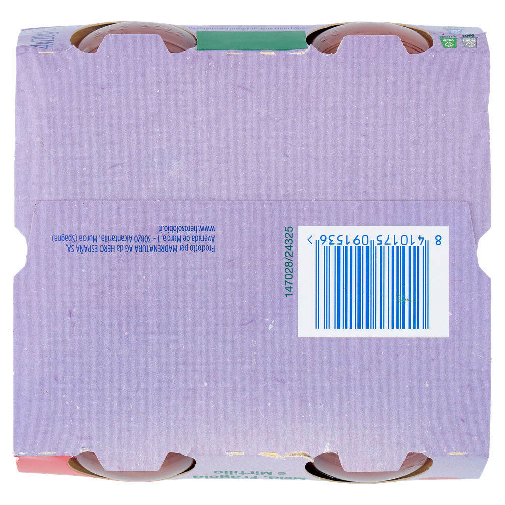 Omogeneizzato Solo Mela Fragola Mirtilli Conf.Da 4 Hero - Foto 3