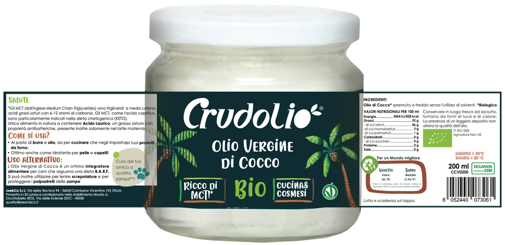 Olio Di Cocco Vergine Biologico Crudolio - Foto 2