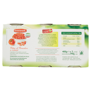 Polpa Di Pomodoro A Cubetti 3x400g Bennet - Foto 3