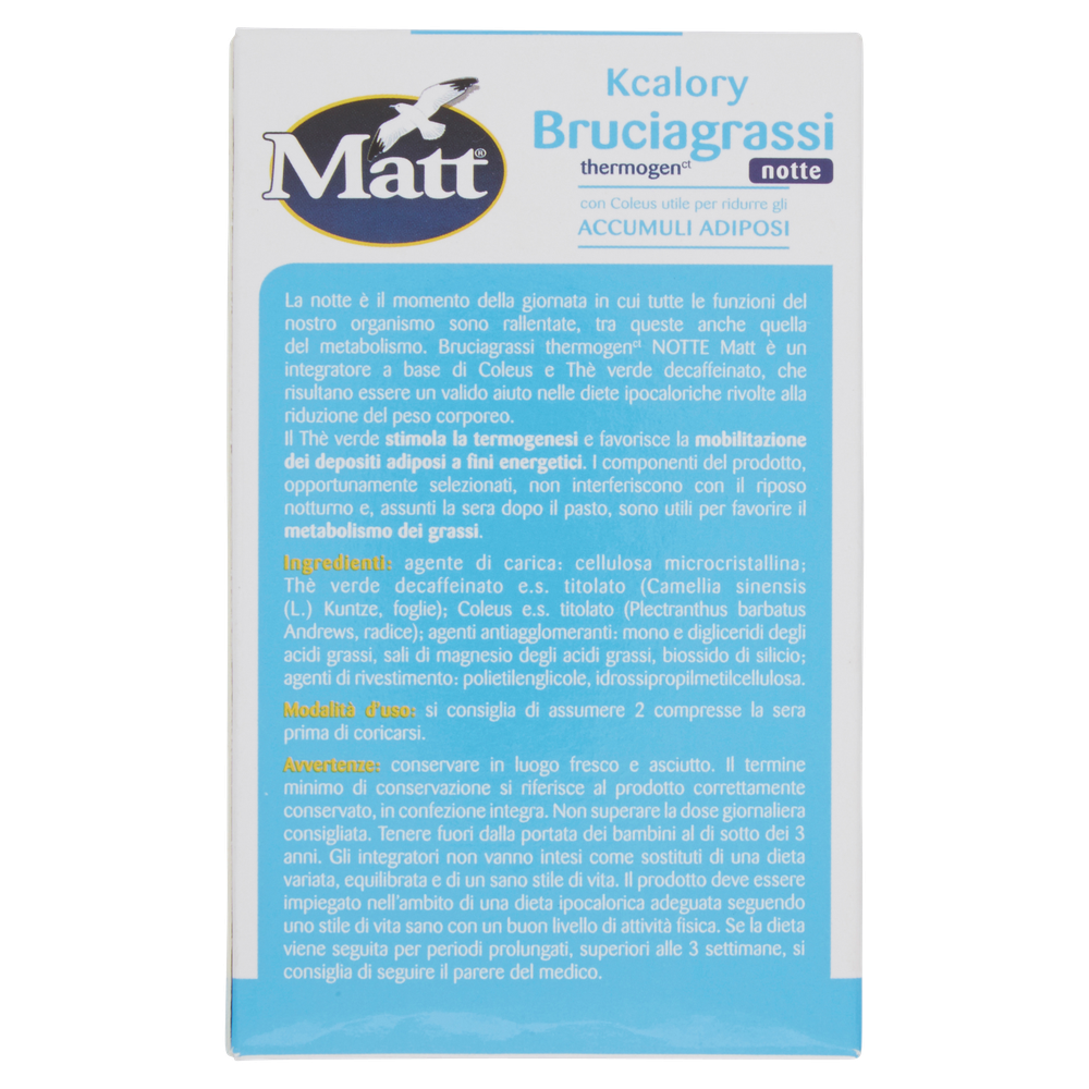 Brugiagrassi Thermogen Notte Matt&Diet 30 Compresse - Foto 3